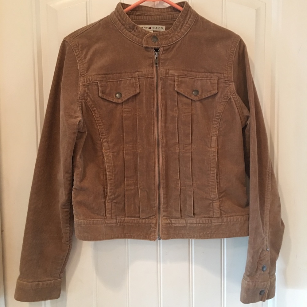Tommy Hilfiger Brown Tan Corduroy Women’s Jacket M